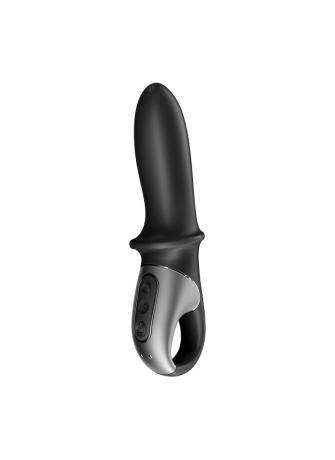 Vibromasseur noir USB, chauffant et connecté Hot Passion Satisfyer - CC597790